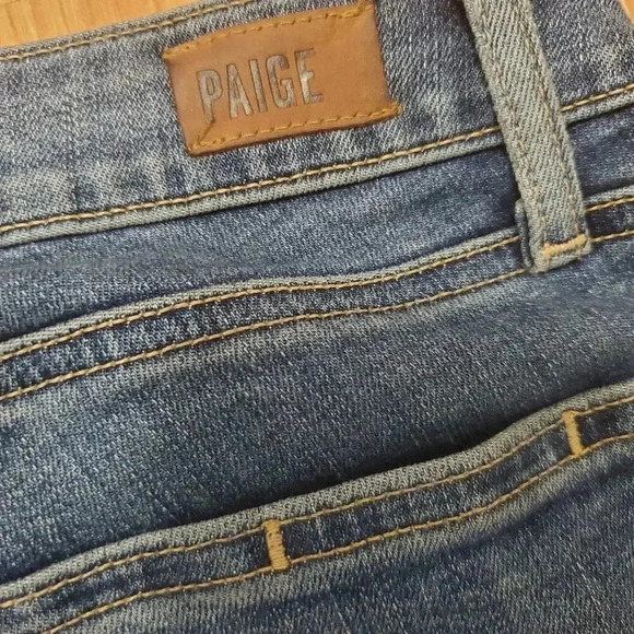 Paige Verdugo Mid Rise Skinny Distressed Ankle Size 27 - Picture 4 of 6